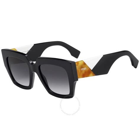 fendi ff0263|Fendi Grey Gradient Square Ladies Sunglasses FF 0263/S .